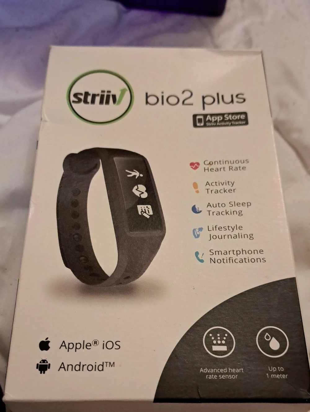 bio2 plus Black Fitness Tracker with Heart Rate Monitoring